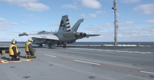 Aircraft carrier USS 
        
         (CVN 78) completed testing of its new Electromagnetic Aircraft Launch System (EMALS) to accommodate air wing platforms.