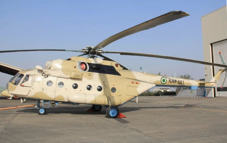 The Nigerian Air Force has received the first of two Mi-171E multi-purpose helicopters. (Nigerian Air Force)