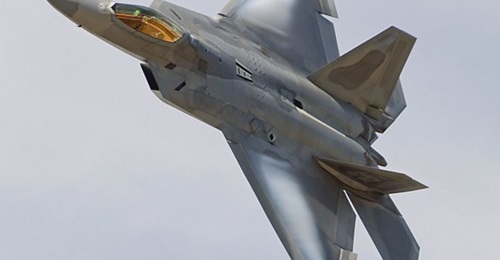 An F-22 Raptor took part in the US Air Force's ABMS demo in December. A budget expert predicts that the FY 2021 budget request for ABMS will be too small for the service to formally start the programme.