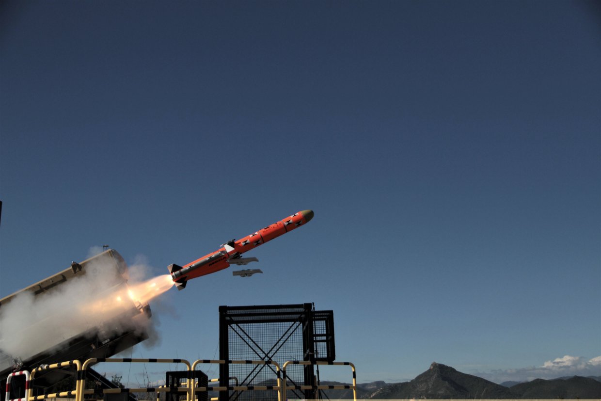 MBDA conducted the first end-to-end testing of the Marte ER ASuW missile at the Italian Ministry of Defence PISQ test range in Sardinia in February. The test was the second of three planned firings. (MBDA)