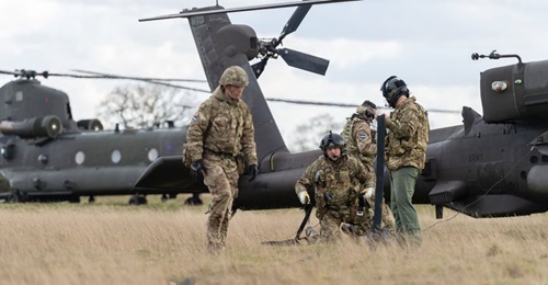 The British Army's 3 Regiment AAC held a preparatory training exercise for its participation in exercise 'Defender Europe 20' in the Stanford Training Area in Norfolk, involving Apache AH1 attack helicopters of 622 Squadron AAC operating from forward a...