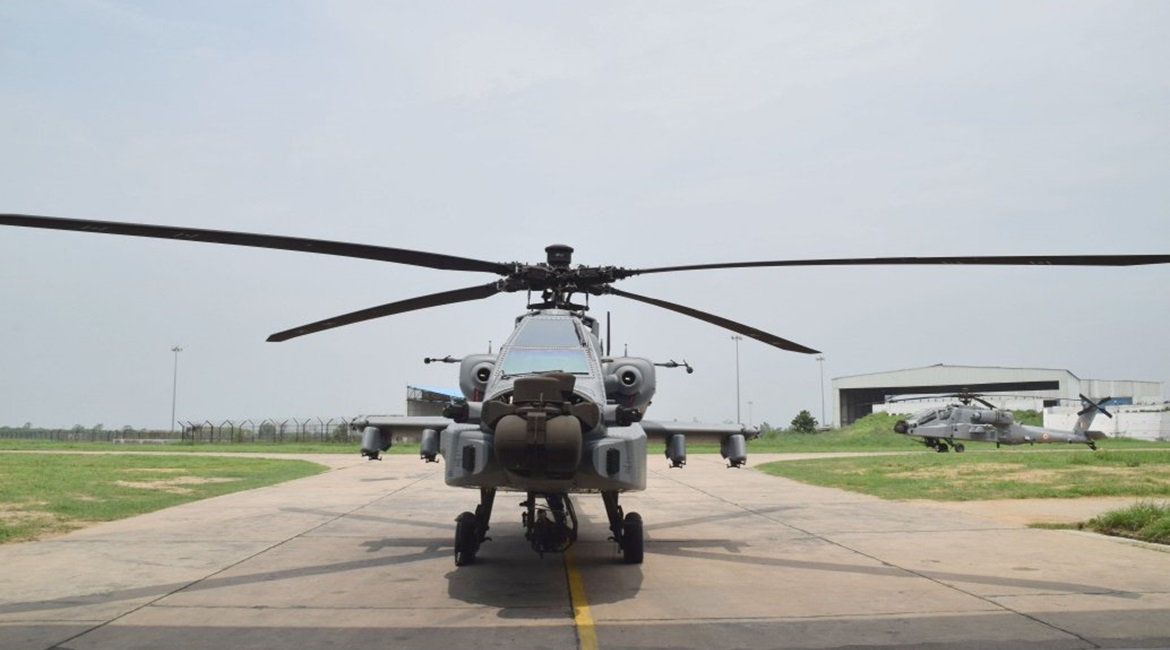 India signed several defence deals on 25 February with the United States, including for the procurement of six 'AH-64E(I)' Apache Guardian helicopters (similar to this one in IAF service) for the Army Aviation Corps.