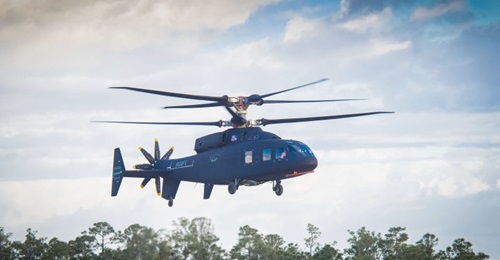 Along with the Bell V-280 Valor, the SB>1 Defiant (pictured) is one of two flying demonstrators for the Future Long-Range Assault Aircraft (FLRAA) element of the US Army's FVL programme.