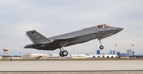 The 500th Lightning II was a US Air Force F-35A destined for Burlington Air National Guard Base in Vermont.