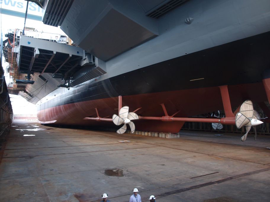 
        The US Navy decided on a single-phase delivery schedule for aircraft carrier
        John F. Kennedy
        (CVN 79).
       (Michael Fabey)