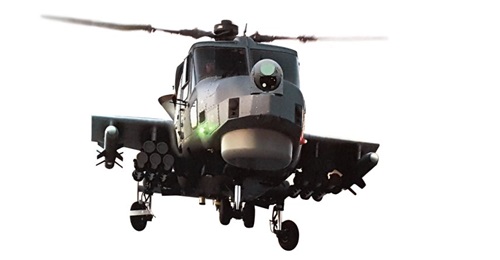 The Lynx Wildcat will carry a pair of Sea Venom missiles on the outer stations of a new weapons wing.