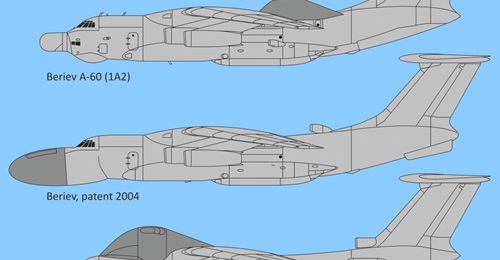 Various concepts for airborne laser platforms that Beriev has submitted over the years.