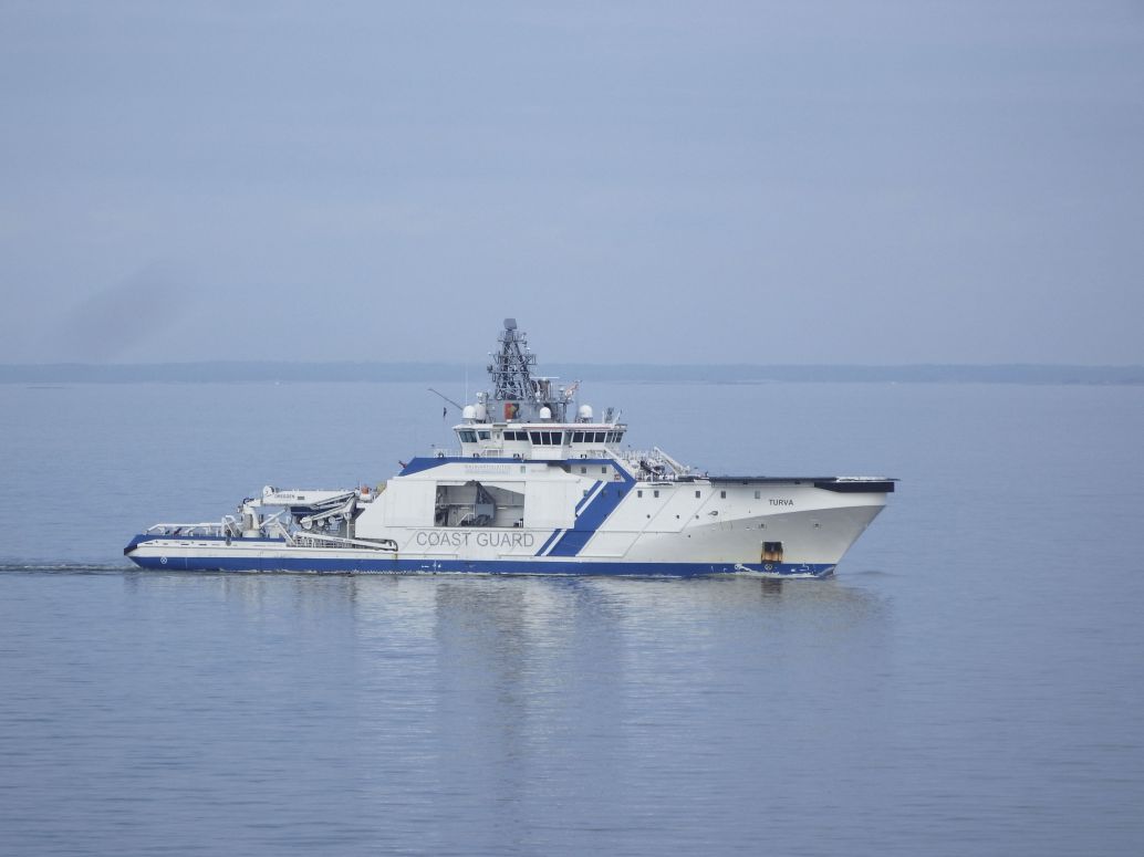 
        The FBG's flagship, the LNG-fuelled OPV 
        Turva
        , on patrol in the Baltic. Two additional vessels in the class are planned to be purchased.
       (John Pagni)