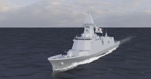 Computer-generated imagery of the Ulsan class Batch III