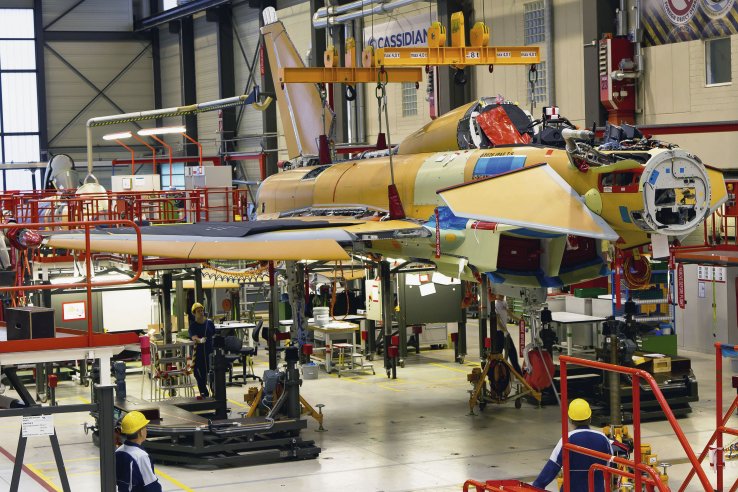 
        Eurofighter has told
        Jane’s
        that it has ‘robust plans’ in place across its four production facilities, including the one pictured in Manching, Germany, to mitigate any potential effects of the global coronavirus pandemic.
       (Airbus)