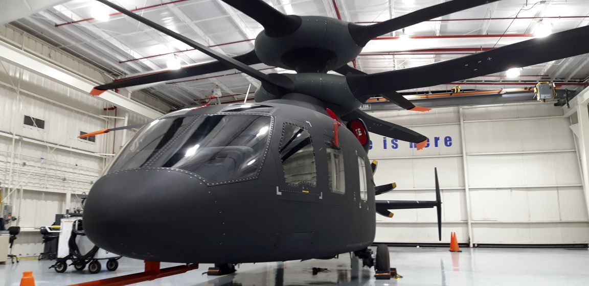 The Sikorsky-Boeing SB>1 coaxial helicopter will also participate in this FLRAA study phase. (Jane’s/Pat Host)