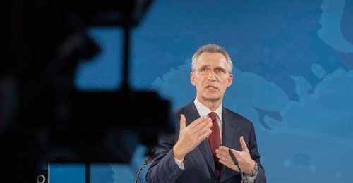 Secretary-General Jens Stoltenberg presented NATO's annual report during a virtual press conference on 19 March.
