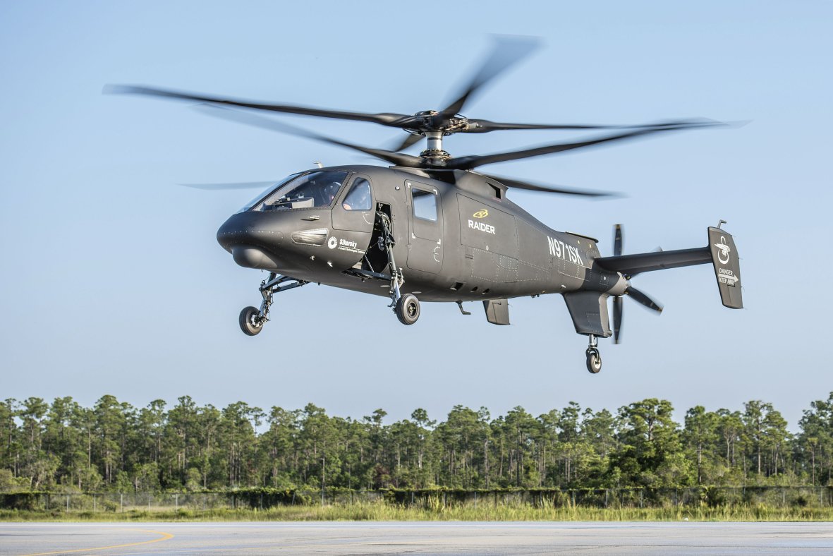 Sikorsky’s Raider X offering is a larger version of the S-97 Raider, pictured here. (Sikorsky)