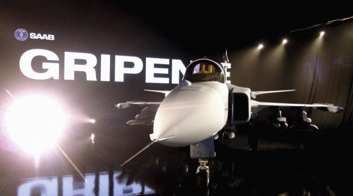Seen at its rollout in 2017, the Gripen E is now moving into testing of its tactical mission systems ahead of delivery to the Swedish and Brazilian air forces.
