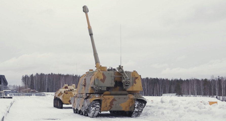 The upgraded 2S19M1-155 155 mm self-propelled howitzer. (Rostec)