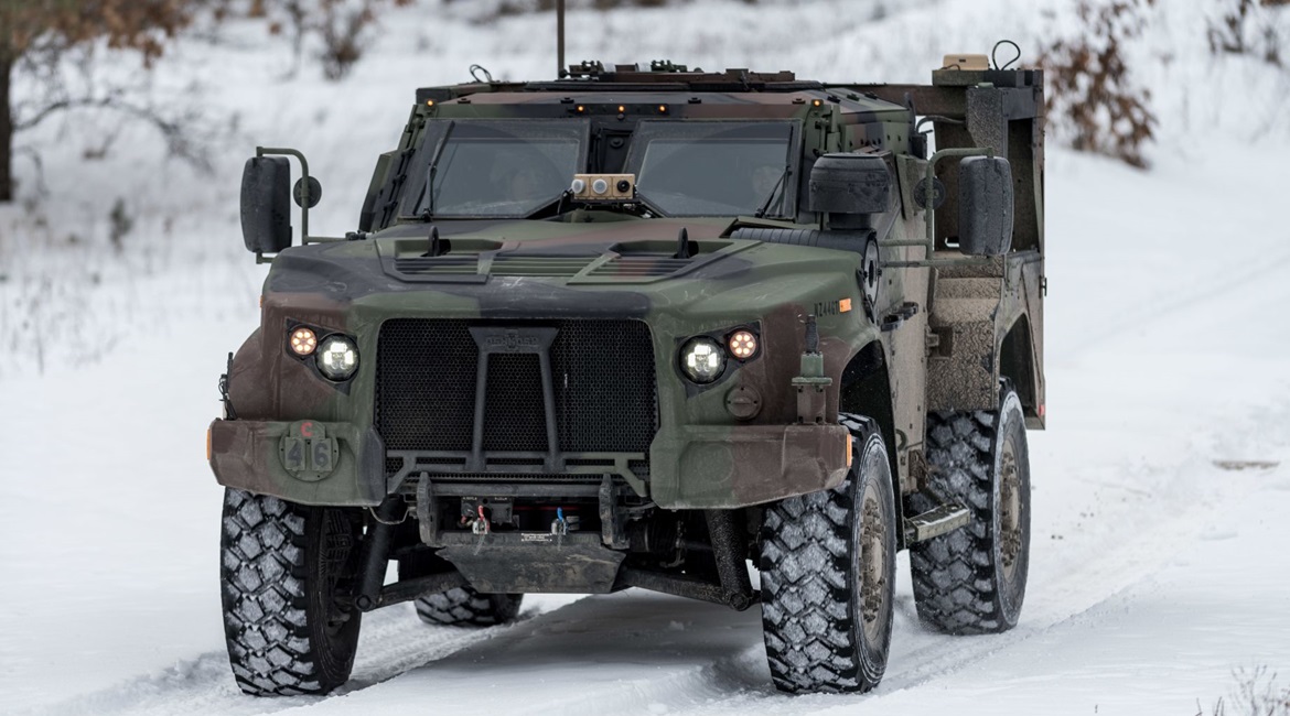 A Joint Light Tactical Vehicle (JLTV) in operation on 29 January. The JLTV is an example of US military service collaboration on weapon systems, which the US Air Force's chief of staff sees taking place more often as defence budgets potentially decline...