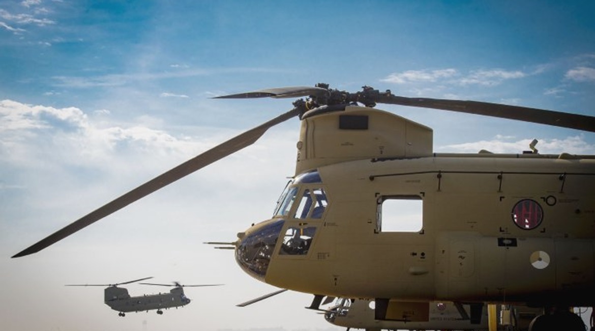 The first of 14 new-build CH-47F Chinooks for the Netherlands seen at Boeing's Philadelphia production plant prior to delivery. With six upgraded CH-47Fs already in service, the RNLAF will have a fleet of 20 commonly configured helicopters by the time ...