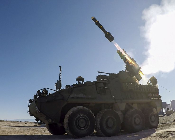 The US Army recently test fired an Interim Maneuver Short-Range Air Defense (IM-SHORAD) system prototype at White Sands Missile Range in New Mexico. Testing on another prototype at Aberdeen Proving Ground in Maryland has been delayed due to Covid-19. (US Army)