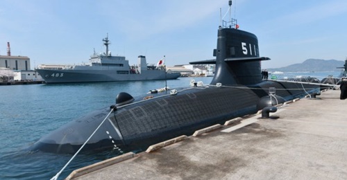JS 
        
        , the JMSDF's first Soryu-class SSK equipped with lithium-ion batteries, arrived at its home base in Kure, Hiroshima Prefecture, on 7 April.