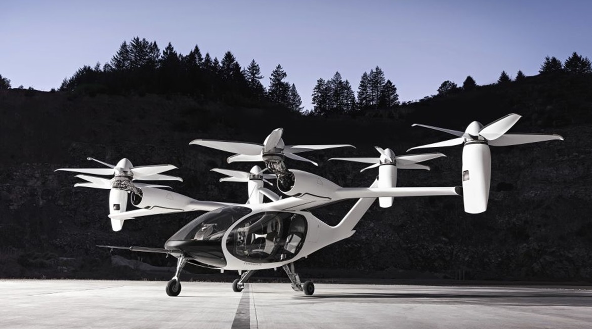 This all-electric, piloted, vertical take-off and landing (VTOL) air taxi being developed by Joby Aviation could be a candidate for the US Air Force's Agility Prime first area of interest procurement opportunity.