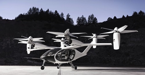 This all-electric, piloted, vertical take-off and landing (VTOL) air taxi being developed by Joby Aviation could be a candidate for the US Air Force's Agility Prime first area of interest procurement opportunity.