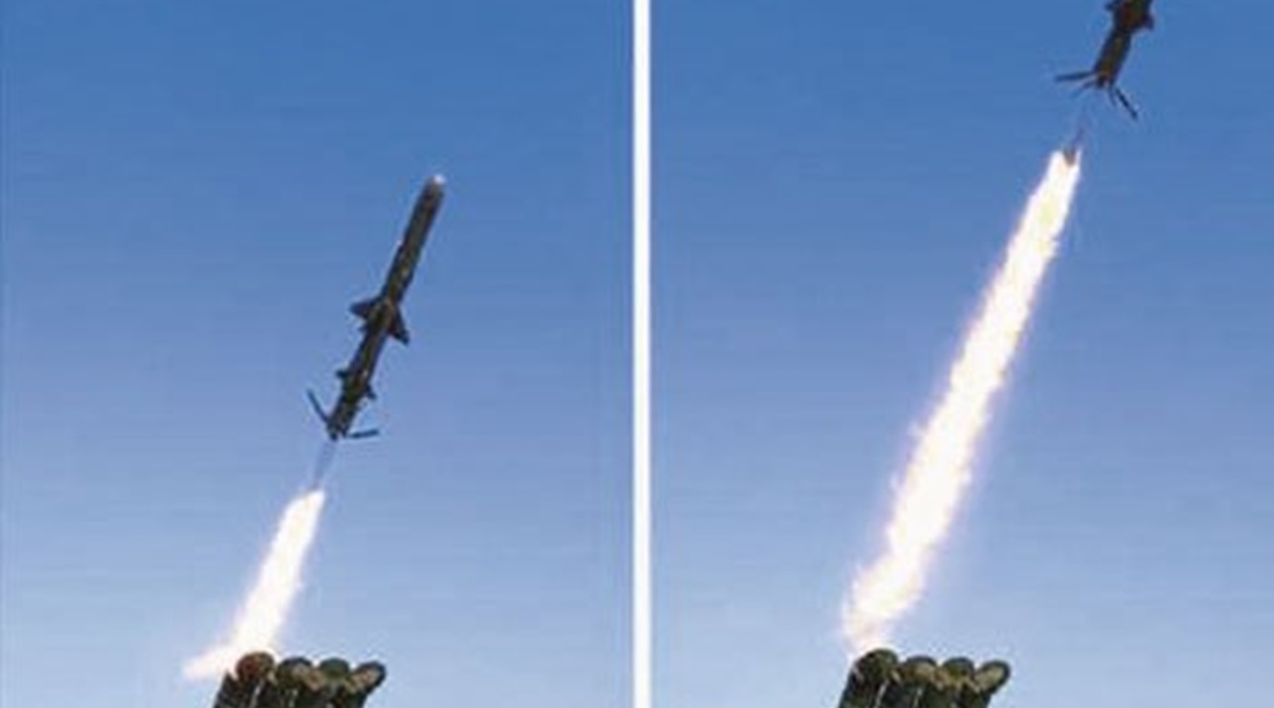 In June 2017 North Korea test-fired a salvo of the country's version of the Russian 3M24 ASCM.