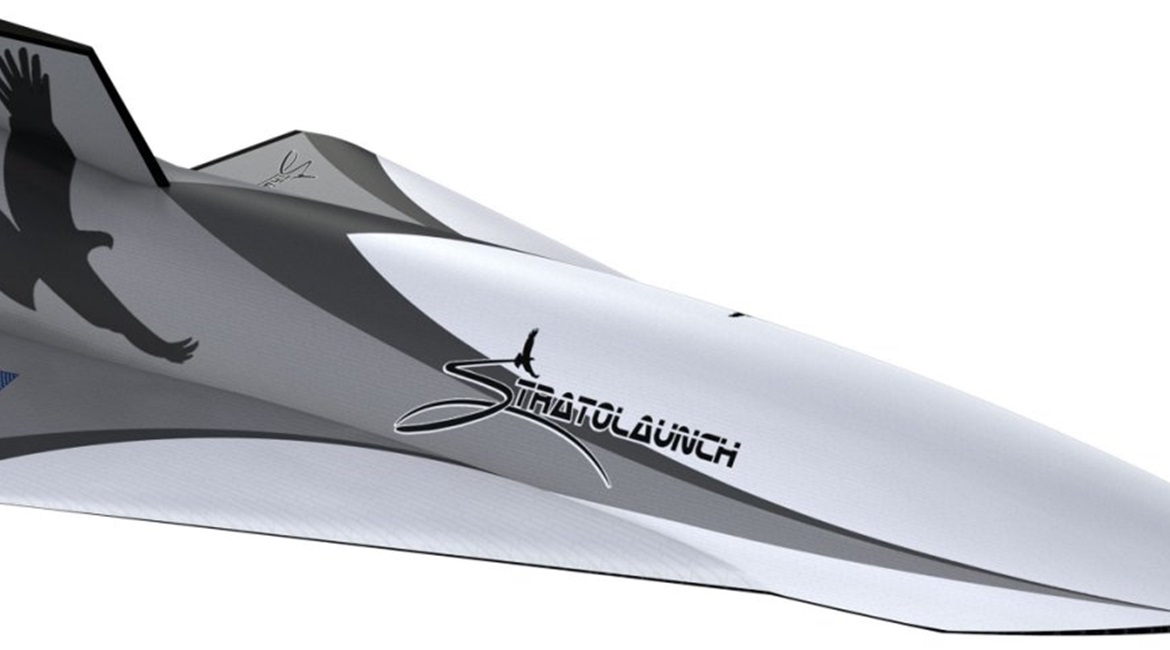 Computer-generated rendition of the Talon-A hypersonic testbed.