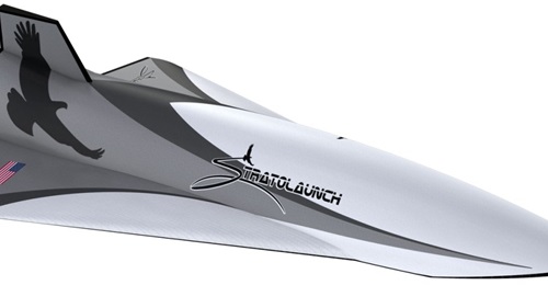 Computer-generated rendition of the Talon-A hypersonic testbed.