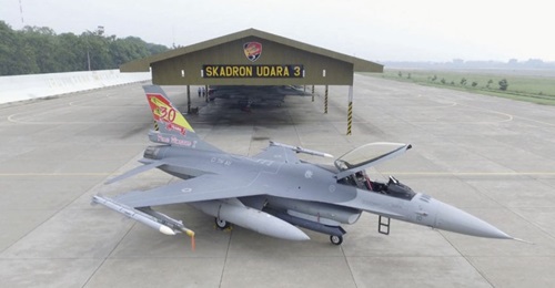 The first TNI-AU F-16 A/B airframe that underwent under the Falcon STAR (Structural Augmentation Roadmap) and enhanced mid-life upgrade programme.