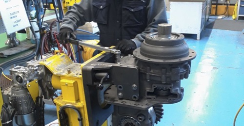 A Texelis employee working in full PPE to keep the company's production programme on schedule during the Covid-19 outbreak.
