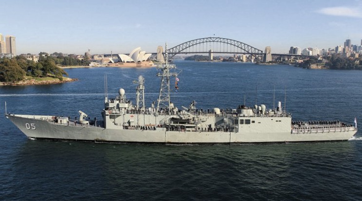 The former HMAS 
        
         - one of two ex-RAN Adelaide-class frigates recently acquired by the Chilean Navy to replace its Latorre class.