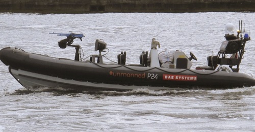 The Pacific 24 USV conversion was shown at the DSEI 2019 exhibition in London.