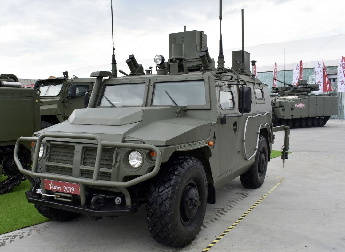 The RKhM-8 CBRN reconnaissance vehicle pictured at the Army 2019 defence show.  (Dmitry Fediushko)