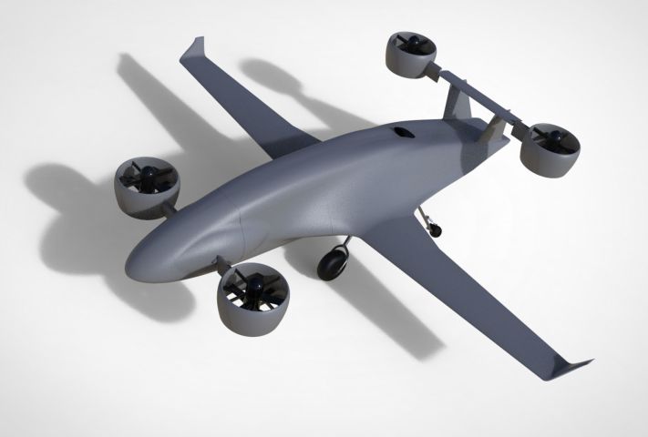 Sabrewing Aircraft Company’s Rhaegal-B heavy lift, long range, unmanned cargo aircraft features a pair of proprietary detect-and-avoid systems to allow it to operate in GPS-denied or jammed environments. (Sabrewing Aircraft)
