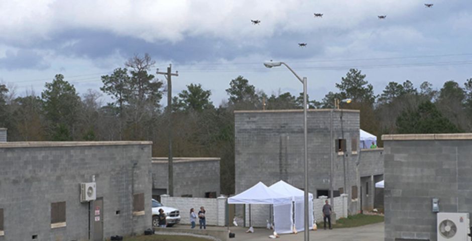 DARPA’s OFFSET programme hosts its third field experiment on 27 January 2020 at Camp Shelby, Mississippi (Defense Advanced Research Projects Agency )