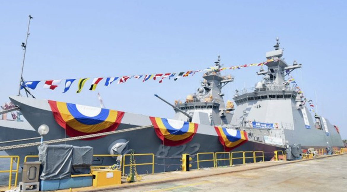 HHI launched Daegu (FFX-II)-class frigate 
        
         in a ceremony held on 29 April at the company's facilities in Ulsan, South Korea.