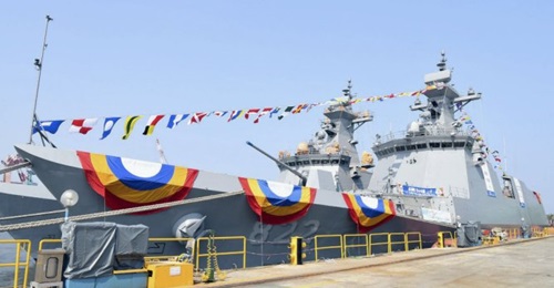 HHI launched Daegu (FFX-II)-class frigate 
        
         in a ceremony held on 29 April at the company's facilities in Ulsan, South Korea.