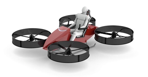 Flyt Aerospace's Red Hummingbird hoverbike being offered for the US Air Force's Agility Prime eVTOL procurement is pilot-optional, making it capable of performing military missions including medivac and cargo delivery.
