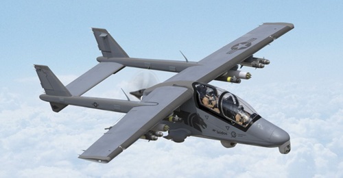 A concept-drawing of the Paramount Group Bronco II, which is being pitched for the US SOCOM armed overwatch requirement. Leidos has been named as the prime contractor for the bid.