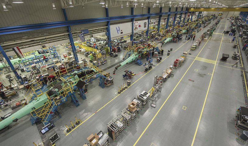 The first Version 6 Apache helicopters are now rolling off the Mesa production line in Arizona. (Boeing)