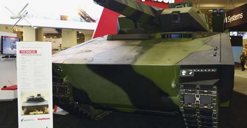 Raytheon and Rheinmetall showcased the Lynx IFV at AUSA 2018 in Washington, DC. The team is planning to modify the vehicle prototype for the US Army's new OMFV competition.