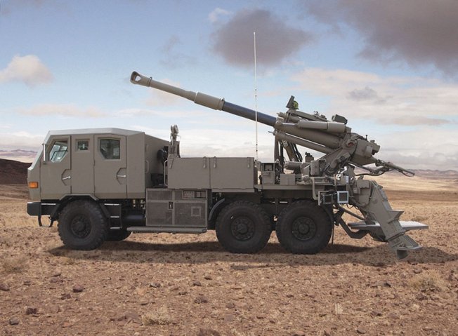 The Philippine Army is set to acquire the ATMOS 155 mm artillery system (pictured) produced by Elbit Systems. (Elbit Systems)