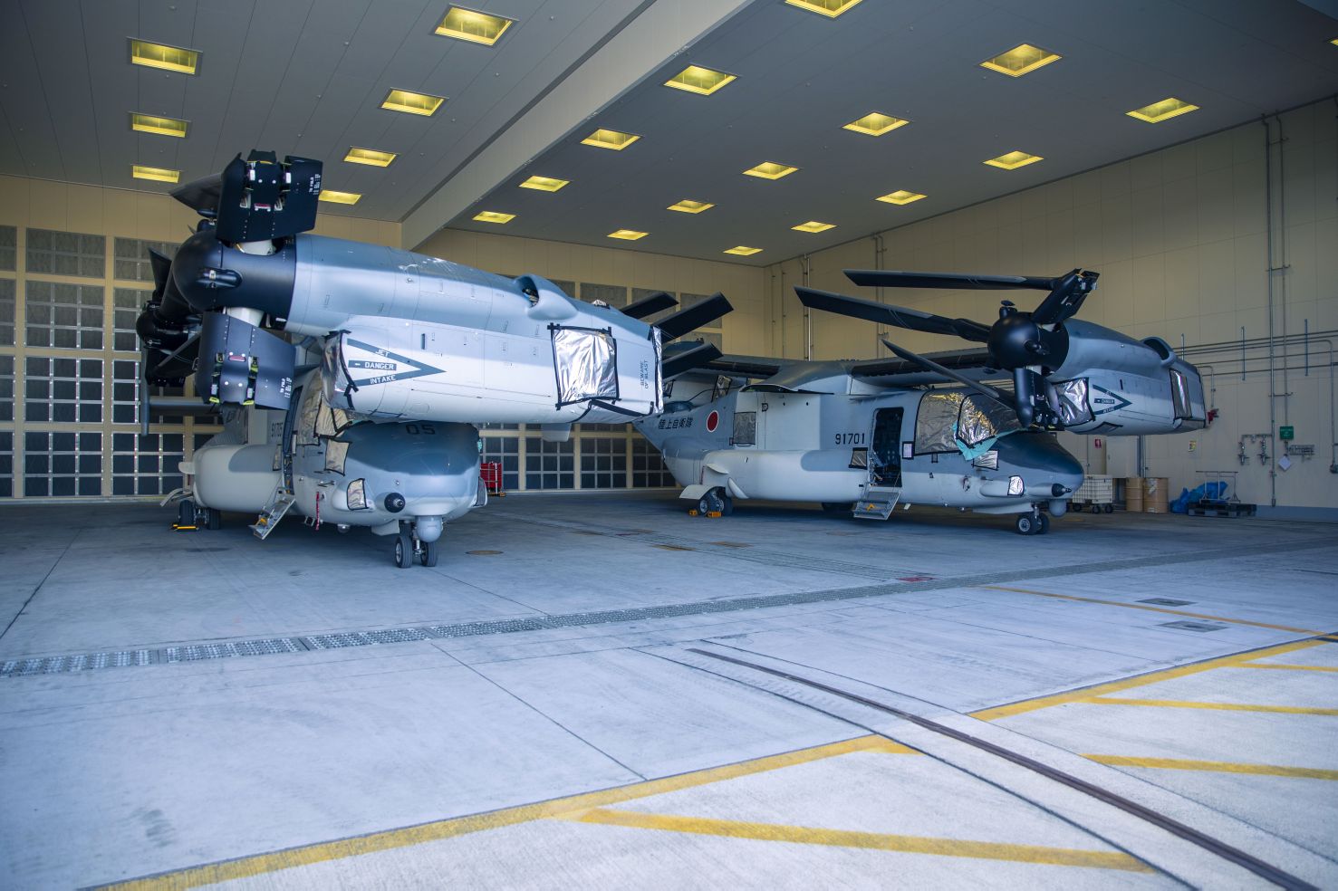 The first two MV-22B Osprey tiltrotor aircraft on order for the JGSDF arrived in Japan on 8 May. Tokyo has ordered a total of 17 of these platforms. 