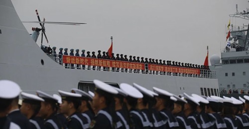 PLAN marines embarked on Type 071 LPD 
        
         deploy with the 31st Escort Task Group in December 2018.