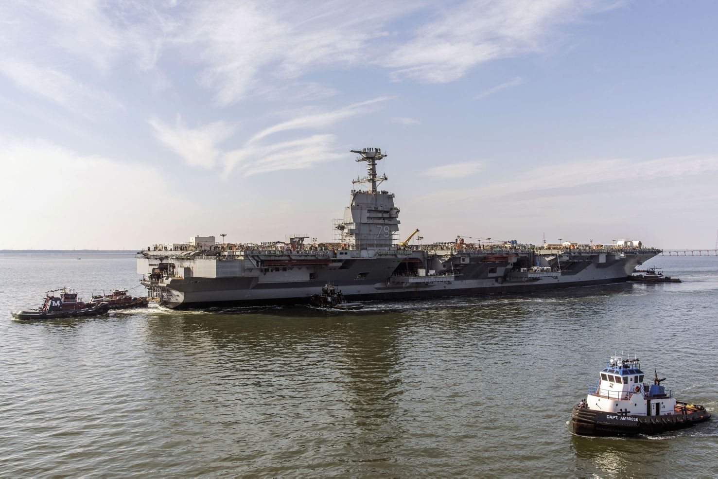 
        Aircraft carrier 
        John F.Kennedy
         is on schedule for delivery in 2024.
      