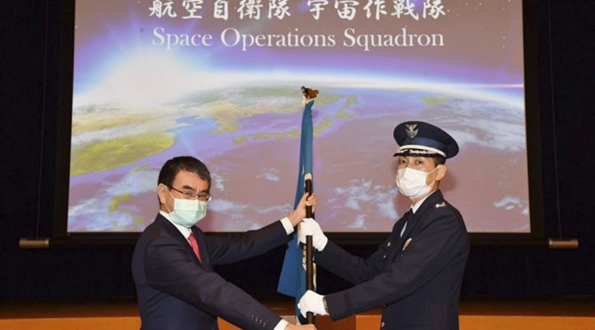 The JASDF set up Japan's first 'Space Operations Squadron' in a ceremony held on 18 May at the Ministry of Defense (MoD) in Tokyo.