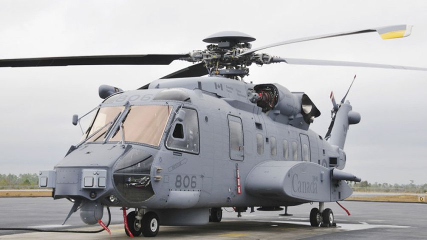 A Sikorsky CH-148 Cyclone maritime and anti-submarine warfare helicopter.