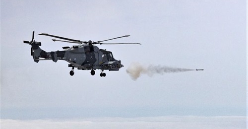 The UK Royal Navy completed a series of live firing trials of the new Martlet lightweight precision strike missile from a Wildcat HMA2 instrumented trials airframe at the Aberporth Range between 27 April and 21 May.