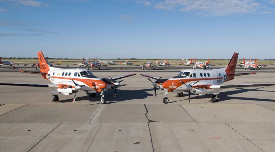 Having flown the T-44 Pegasus (pictured) since 1980, the US Navy is now looking for a new multi-engine trainer to instruct its own student pilots, as well as those of the US Marine Corps and US Coast Guard.