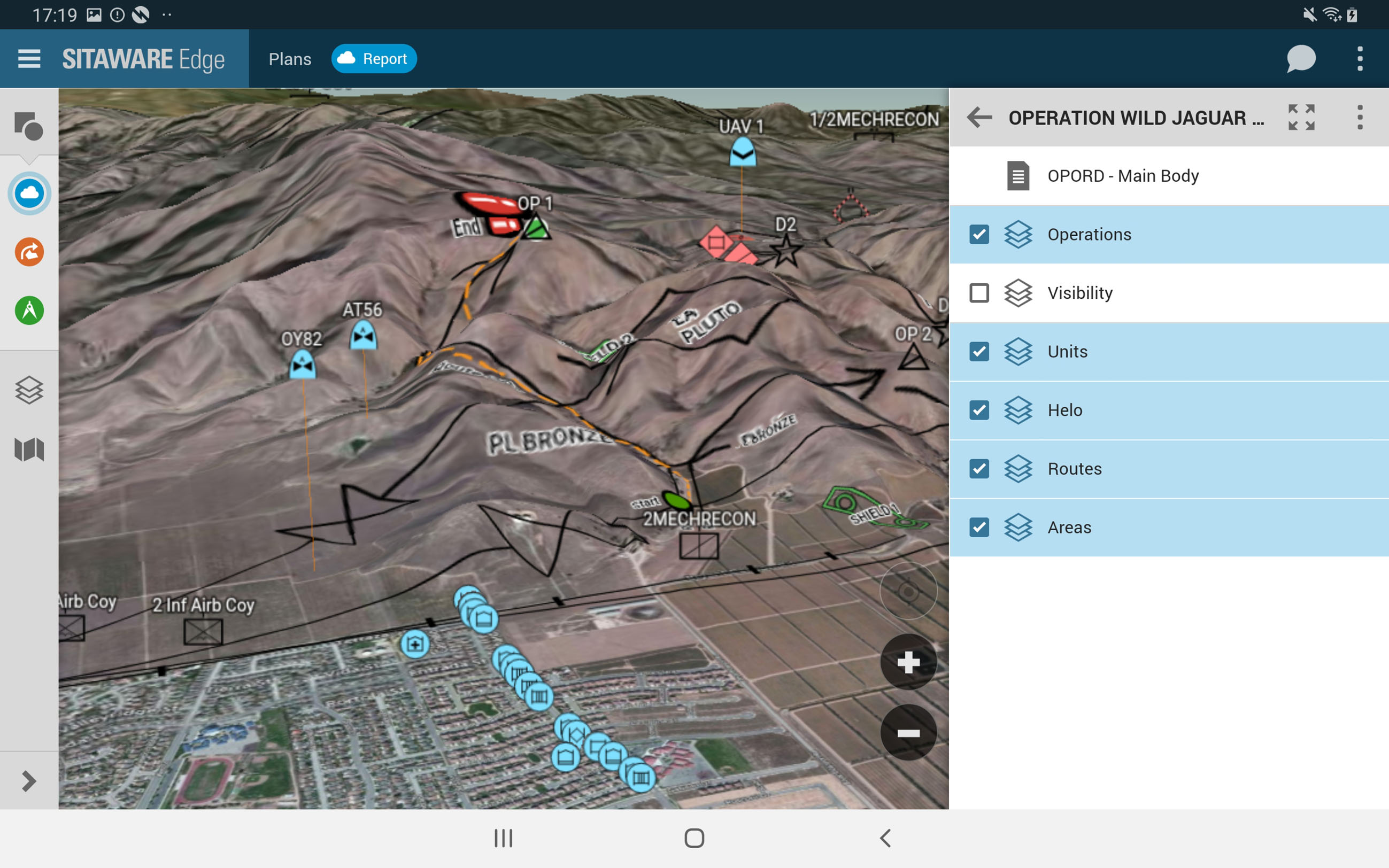 Improvements to SitaWare Edge 2.0 include a 3D map, the same employed on the SitaWare Headquarters system. 